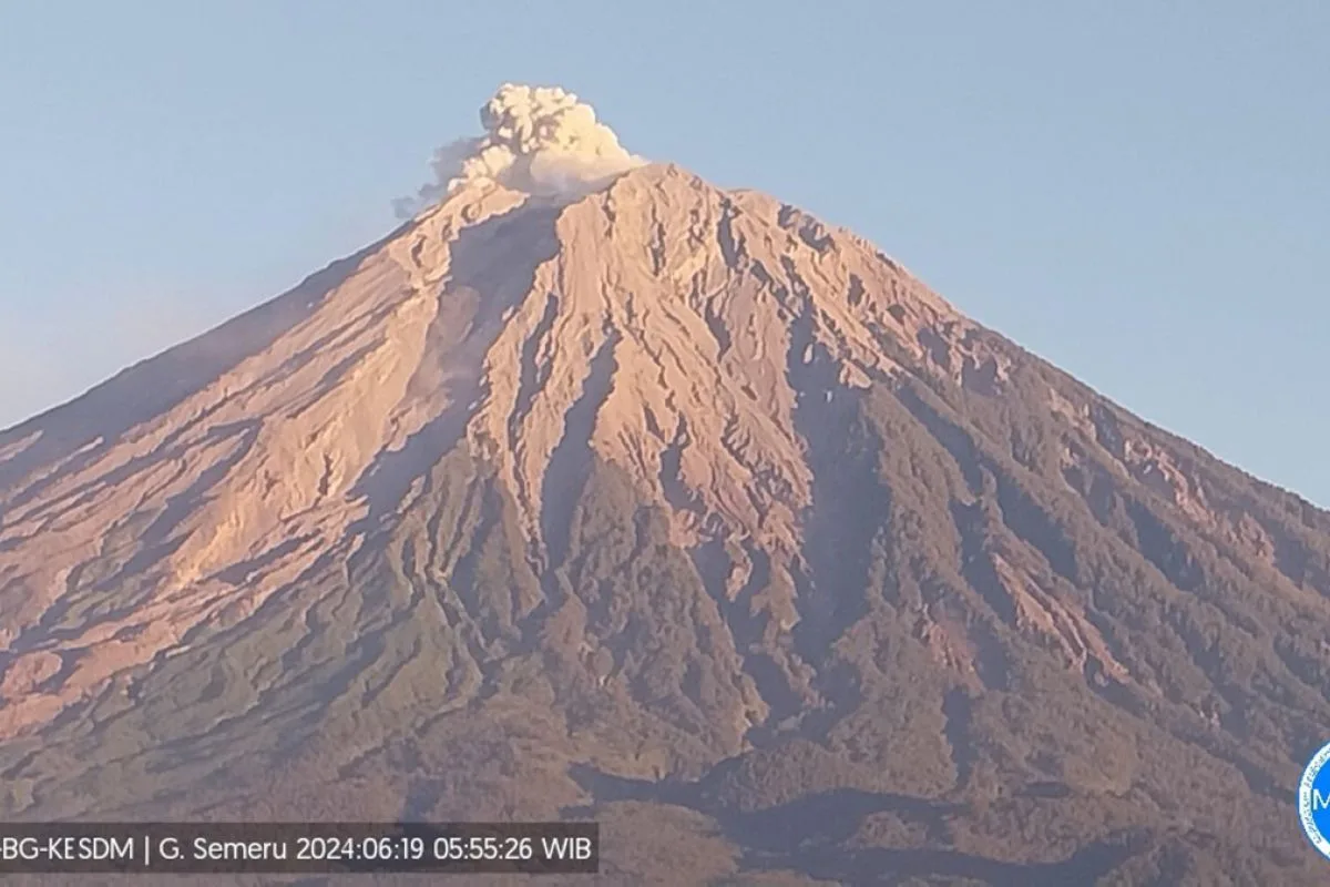 Gunung Semeru Erupsi Lagi, Lontarkan Abu Vulkanik Setinggi 600 Meter