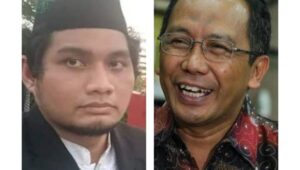 Andi Pangerang Hasanuddin (kiri) dan Thomas Djamaluddin. Keduanya mendapat sanksi dari BRIN imbas kasus ujaran kebencian terhadap Muhammadiyah.