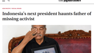 Salah satu judul media asing yang merespon prediksi kemenangan Prabowo Subianto-Gibran Rakabuming Raka di Pemilu 2024.