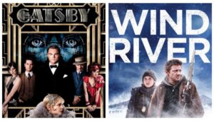 Kolase poster film The Great Gatsby dan Wind River yang akan tayang di Bioskop Trans TV, masuk dalam jadwal acara Trans TV 20 Februari 2024
