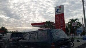 Ilustrasi SPBU. Pertamina menjelaskan kenapa Februari harga BBM tidak mengalami kenaikan.