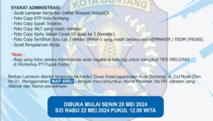 PT Risfi Salsa Utama Buka Lowongan Kerja untuk Posisi Welder SMAW