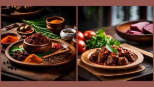 Mengolah daging kurban menjadi hidangan istimewa. Foto kolase