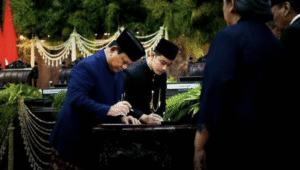 Potret Presiden RI Prabowo Subianto dan Wakil Presiden RI Gibran Rakabuming Raka.
