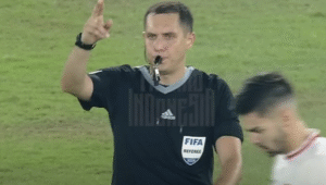 Potret wasit Rustam Lutfullin yang akan memimpin laga Indonesia vs Arab Saudi di Kualifikasi Babak Ketiga Piala Dunia 2026, pada Selasa, 19 November 2024.