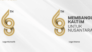 Logo HUT ke-68 Kaltim.