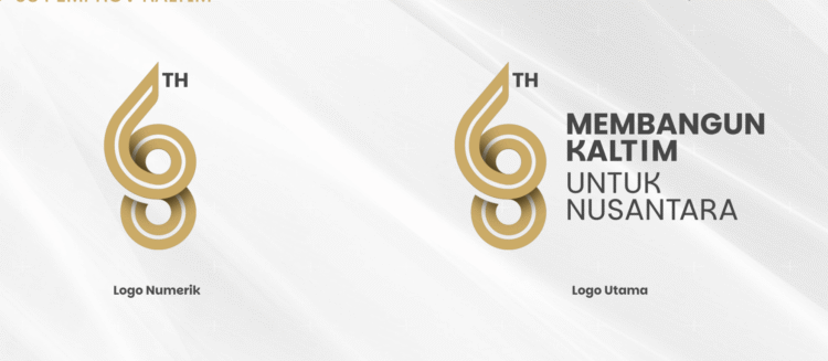 Logo HUT ke-68 Kaltim.