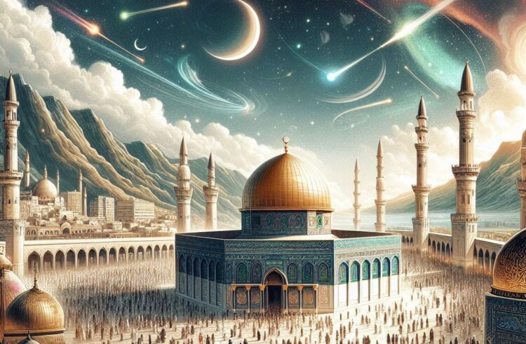 Ilustrasi Masjidil Aqsa di Palestina. Tempat ini menjadi tujuan dalam Isra Miraj Nabi Muhammad SAW sebelum naik ke Sidratul Muntaha.