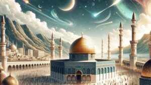 Ilustrasi Masjidil Aqsa di Palestina. Tempat ini menjadi tujuan dalam Isra Miraj Nabi Muhammad SAW sebelum naik ke Sidratul Muntaha.