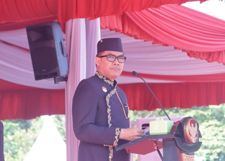 Wali Kota Andi Harun memimpin upacara HUT ke-357 Samarinda.