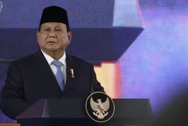 Presiden Prabowo saat peresmian Danantara pada Senin, 24 Februari 2025.