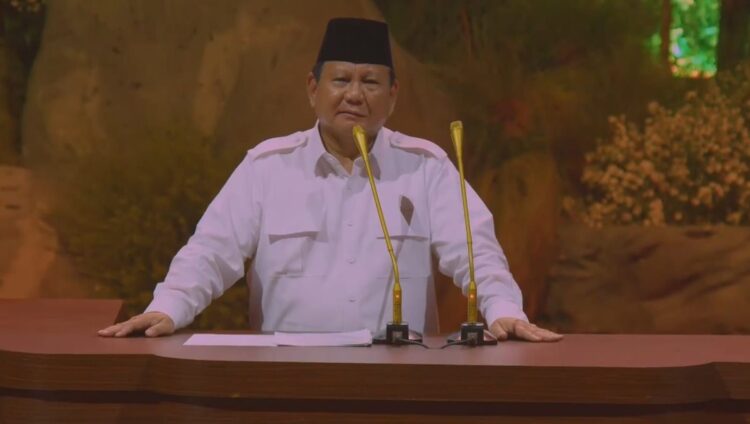 Presiden Prabowo Subianto berbicara soal program makan bergizi gratis (MBG) saat perayaan HUT Gerindra.