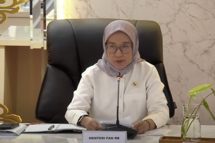 Potret Menteri Pendayagunaan Aparatur Negara dan Reformasi Birokrasi (PAN RB), Rini Widyantini.