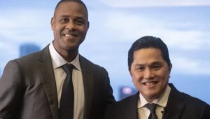 Potret Pelatih Timnas Indonesia, Patrick Kluivert (kiri) bersama Ketum PSSI, Erick Thohir (kanan).