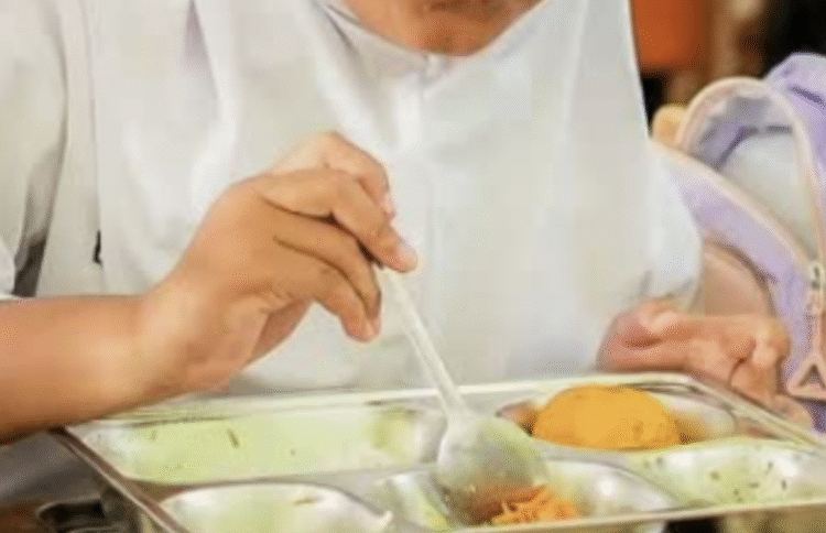 Ilustrasi makan bergizi gratis atau MBG.