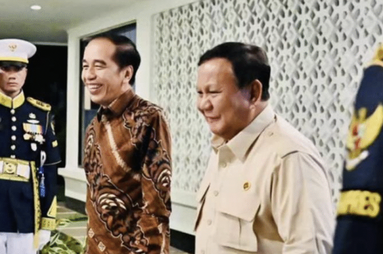 Presiden ke-8 RI, Prabowo Subianto dan Presiden ke-7 RI, Joko Widodo.