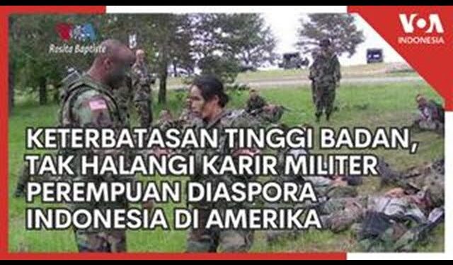 keterbatasan tinggi badan tak halangi karir militer perempuan diaspora indonesia di amerika serikat